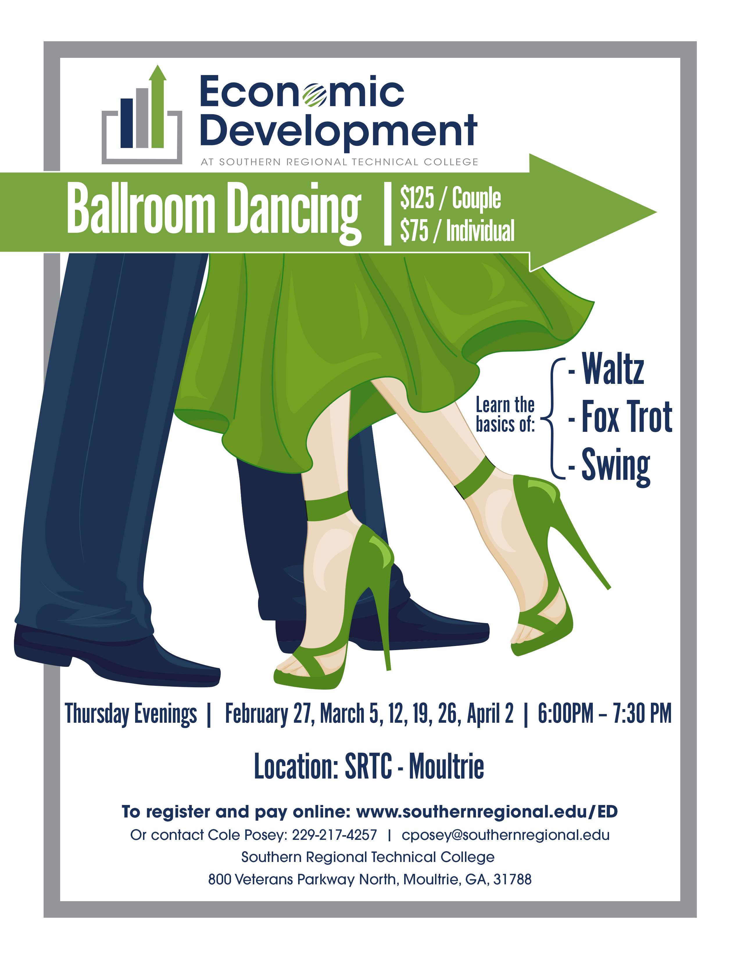 Ballroom dancing flyer